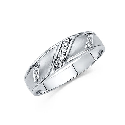 CZ Wedding Trio Sets - 14K - RG201