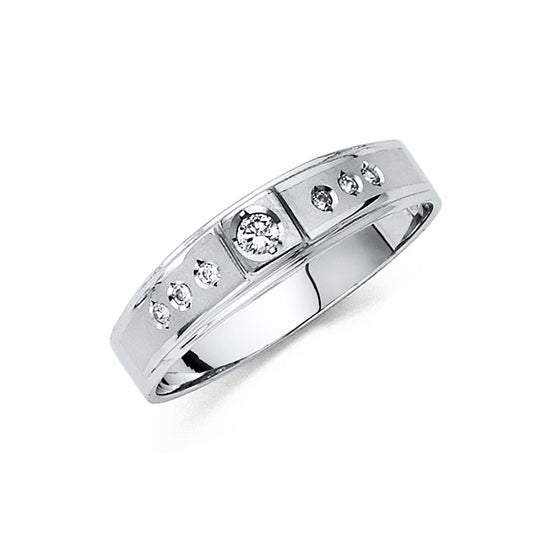 CZ Wedding Trio Sets - 14K - RG203