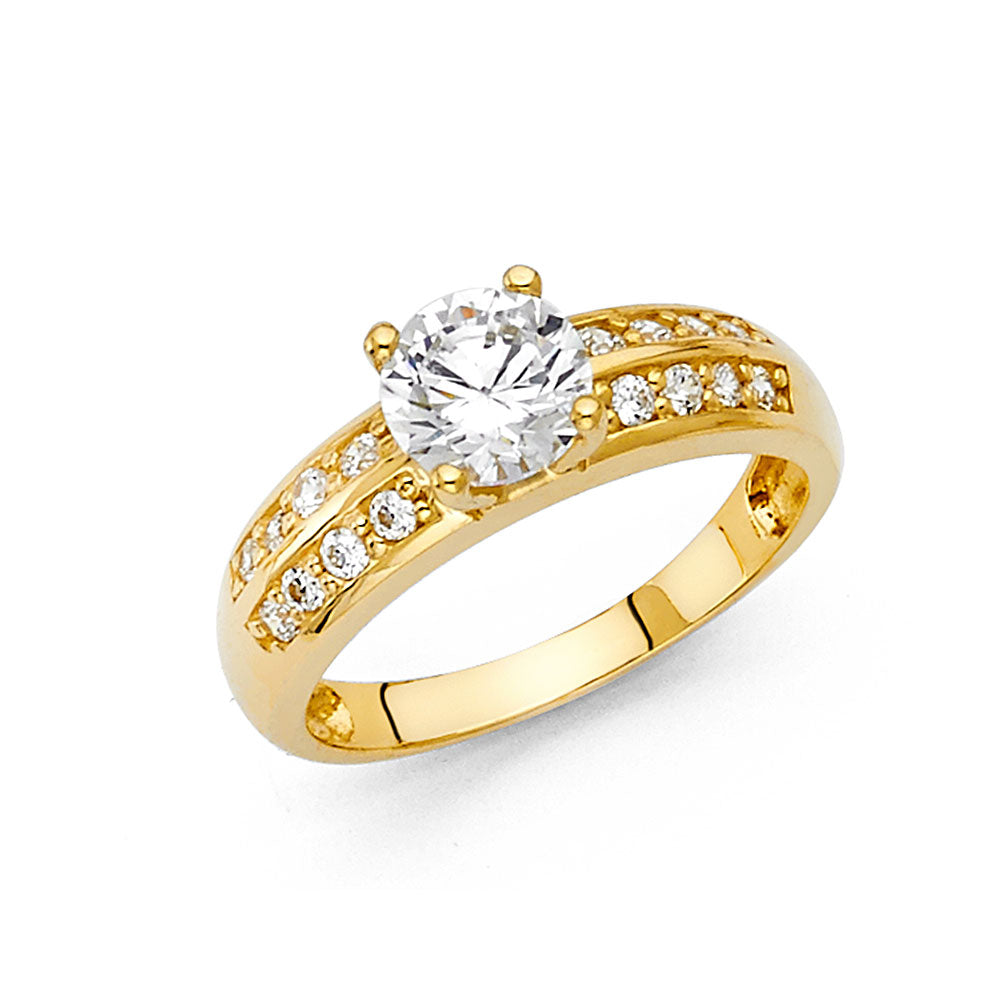 CZ Engagement Rings - 14K Gold - RG21