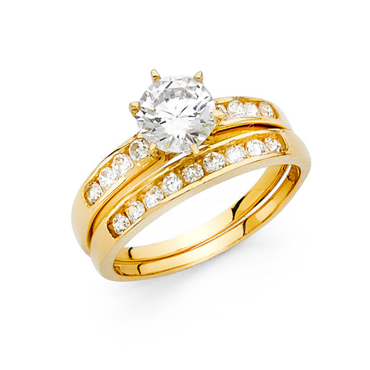 CZ Wedding Duo Sets- 14K - RG220