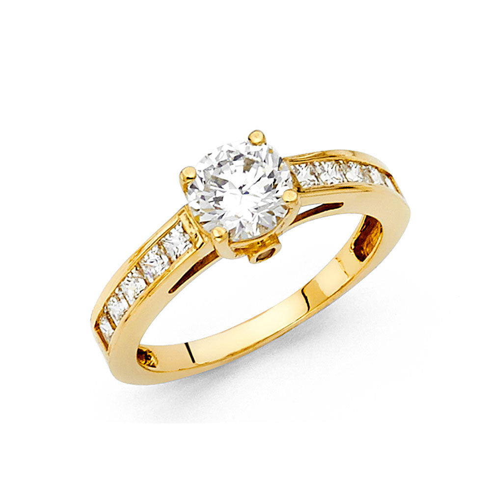 CZ Engagement Rings - 14K Gold - RG23