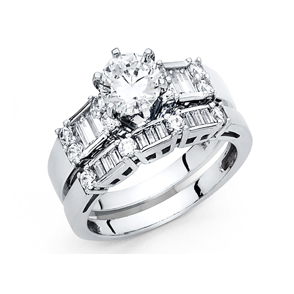 CZ Wedding Duo Sets- 14K - RG235