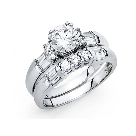 CZ Wedding Duo Sets- 14K - RG237