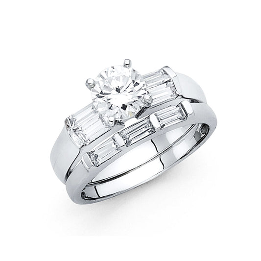 CZ Wedding Duo Sets- 14K - RG239E