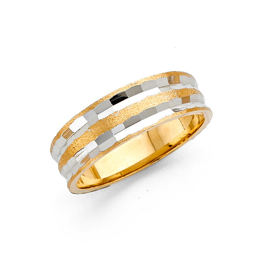 Sizable Wedding Bands - 14K Gold 6 mm - RG2467