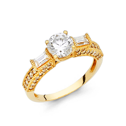 CZ Engagement Rings - 14K Gold - RG26