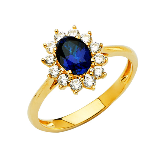 CZ Engagement Rings - 14K Gold - RG2633