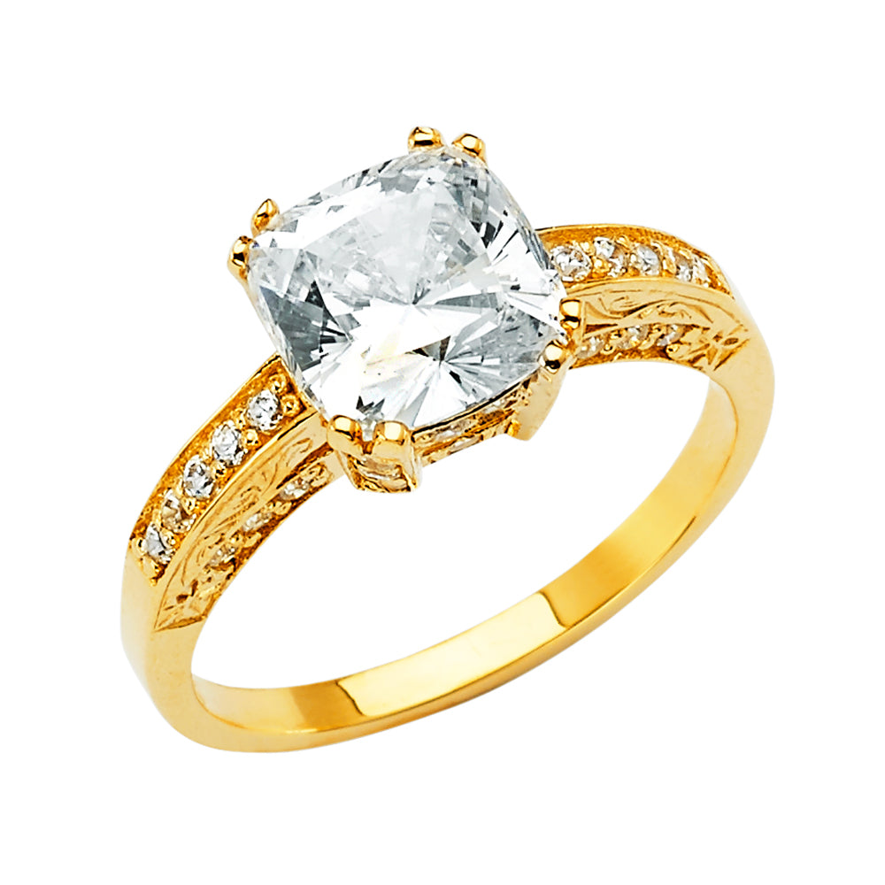 CZ Engagement Rings - 14K Gold - RG2634