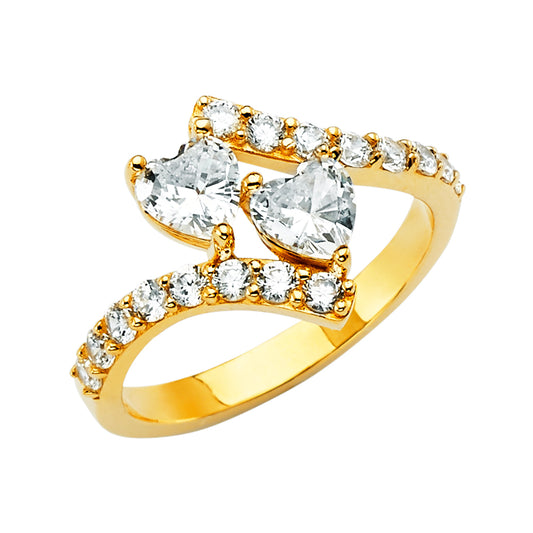 CZ Engagement Rings - 14K Gold - RG2635