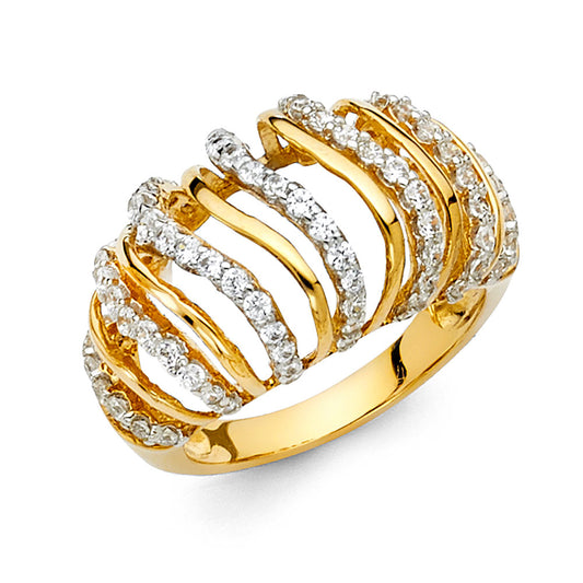 Fancy Rings & CZ Wedding Bands - 14K Gold - RG275