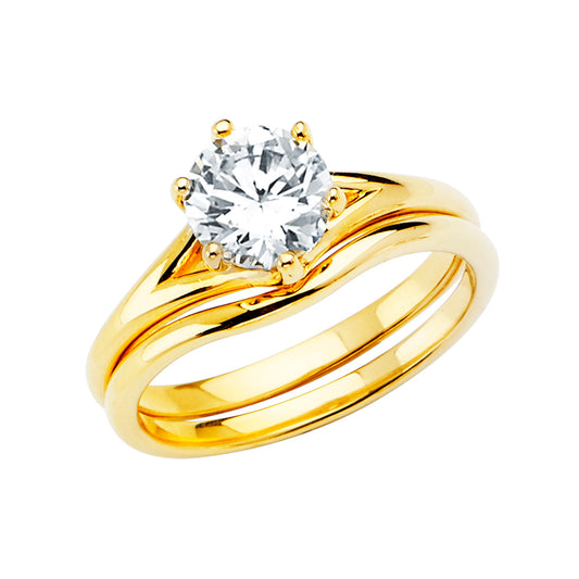 CZ Engagement Rings - 14K Gold - RG2795