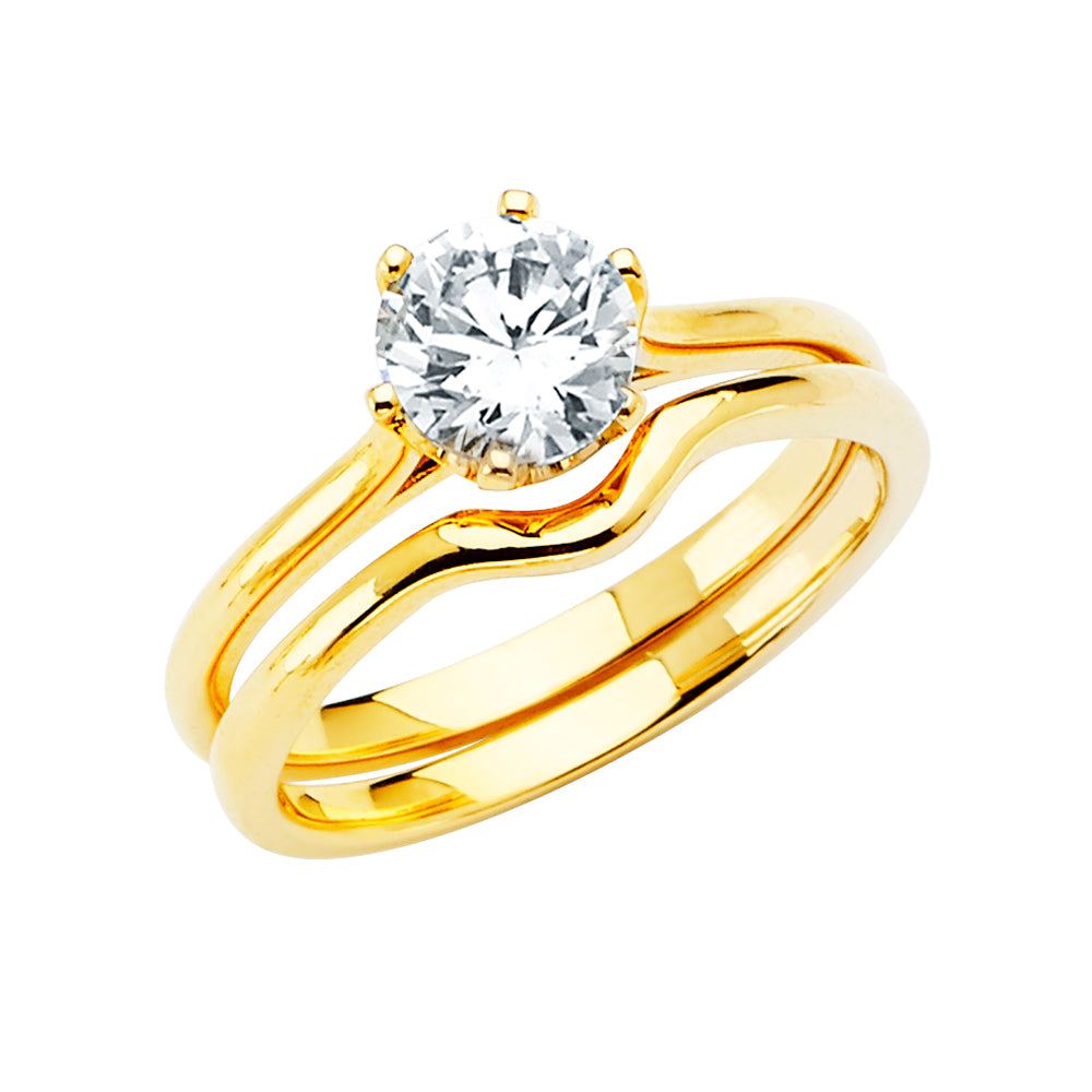 CZ Engagement Rings - 14K Gold - RG2799