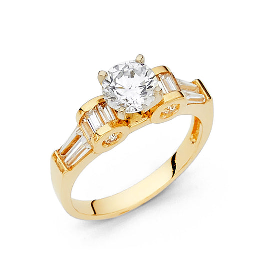 CZ Engagement Rings - 14K Gold - RG28