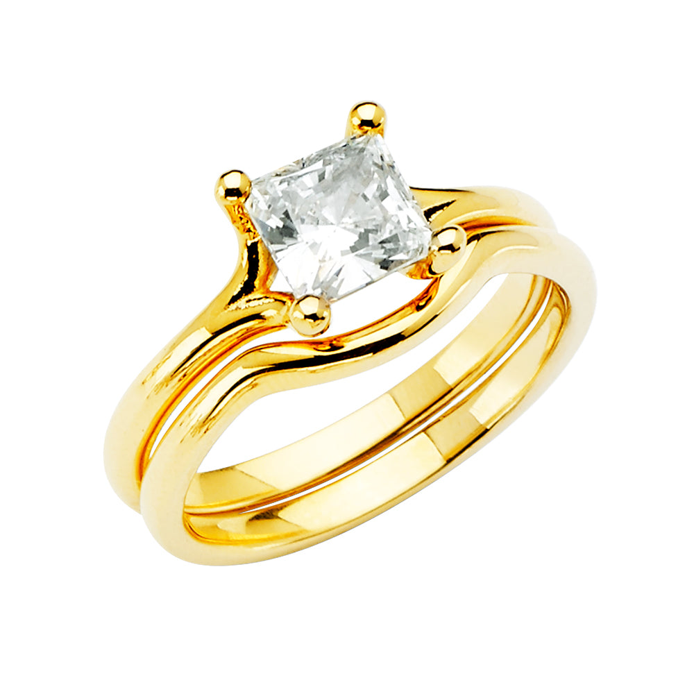 CZ Engagement Rings - 14K Gold - RG2803