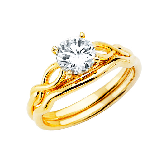 CZ Engagement Rings - 14K Gold - RG2807