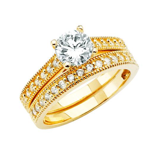 CZ Engagement Rings - 14K Gold - RG2815