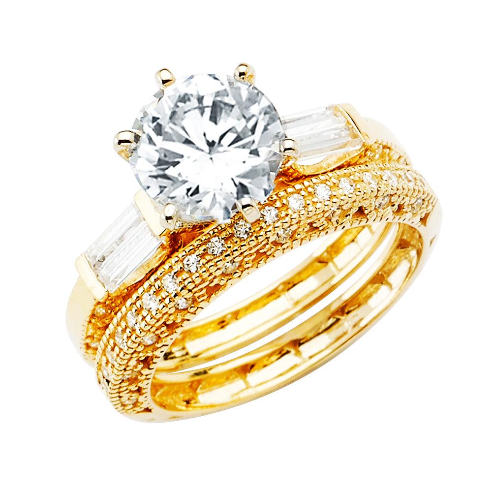 CZ Engagement Rings - 14K Gold - RG2817