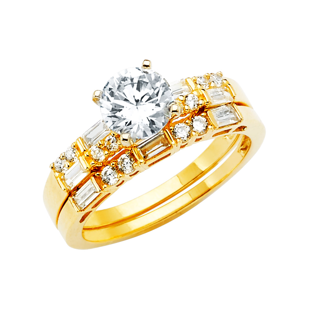 CZ Engagement Rings - 14K Gold - RG2819