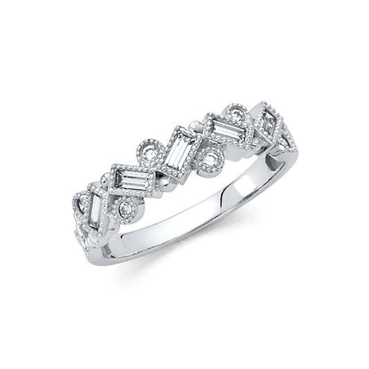 Fancy Rings & CZ Wedding Bands - 14K Gold - RG282