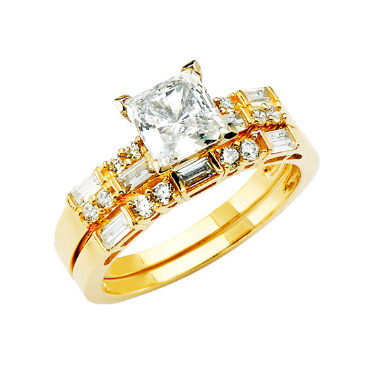 CZ Engagement Rings - 14K Gold - RG2821