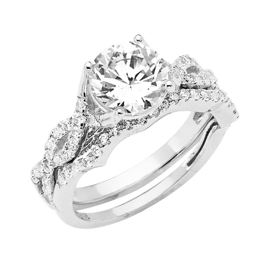 CZ Engagement Rings - 14K Gold - RG2827