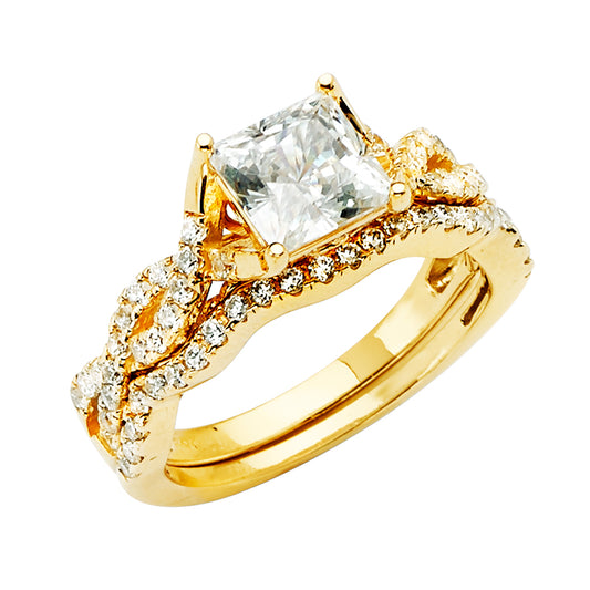 CZ Engagement Rings - 14K Gold - RG2829