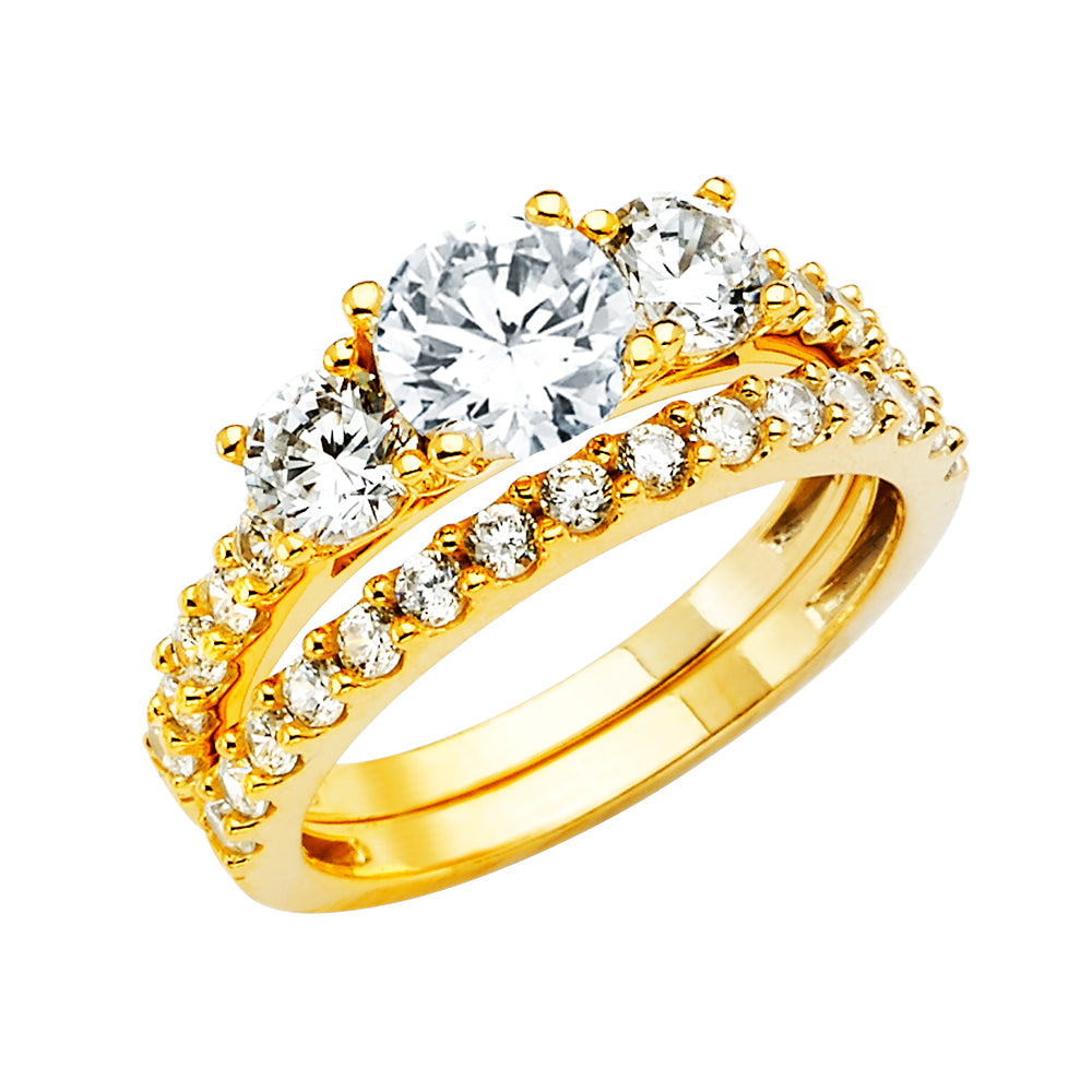 CZ Engagement Rings - 14K Gold - RG2835