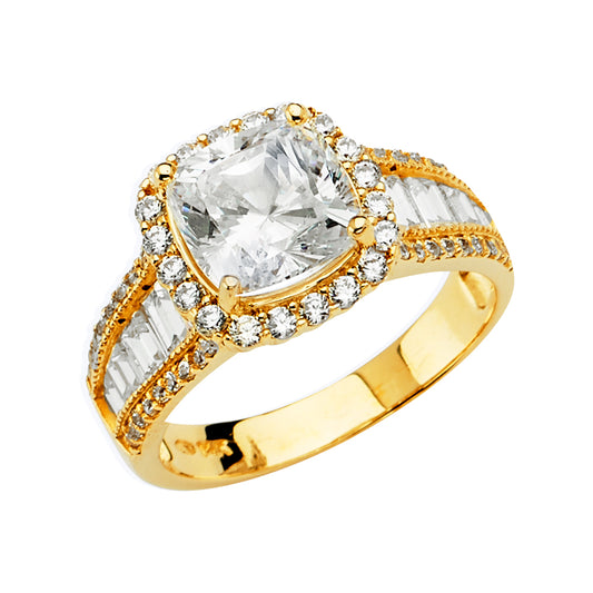 CZ Engagement Rings - 14K Gold - RG2843