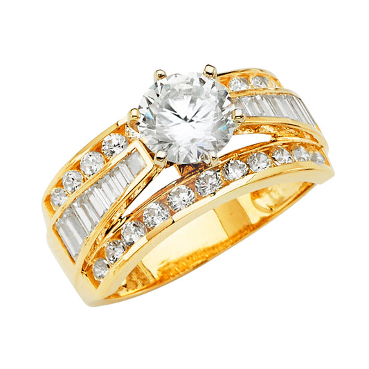 CZ Engagement Rings - 14K Gold - RG2846