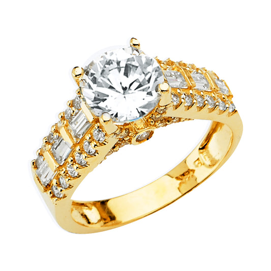 CZ Engagement Rings - 14K Gold - RG2851