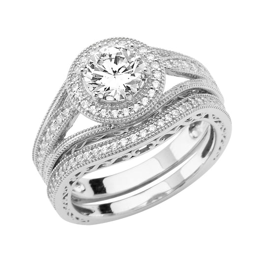 CZ Engagement Rings - 14K Gold - RG2863