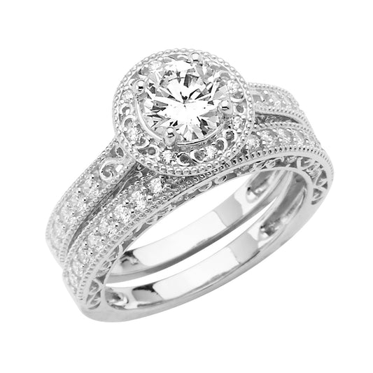 CZ Engagement Rings - 14K Gold - RG2867