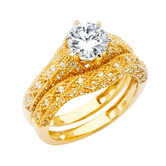 CZ Engagement Rings - 14K Gold - RG2869