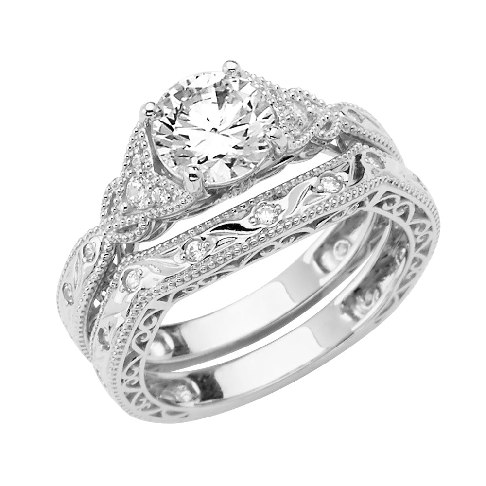 CZ Engagement Rings - 14K Gold - RG2875