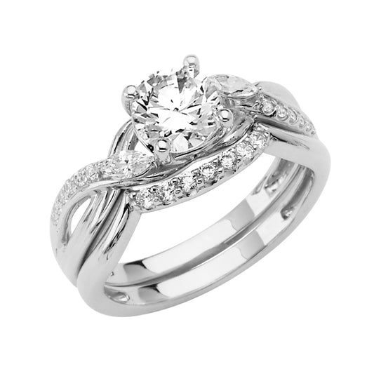 CZ Engagement Rings - 14K Gold - RG2879