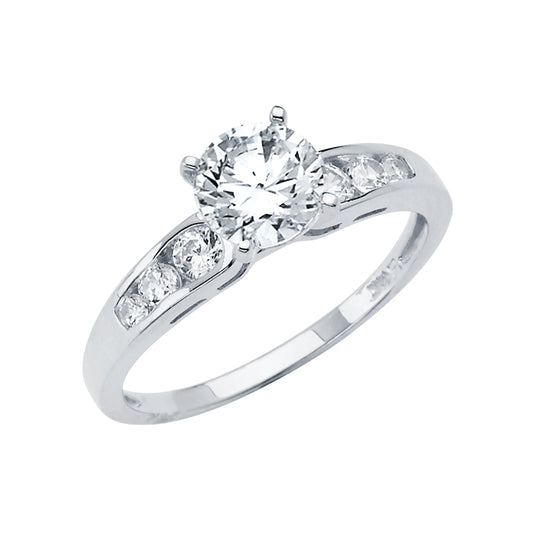 CZ Engagement Rings - 14K Gold - RG2887