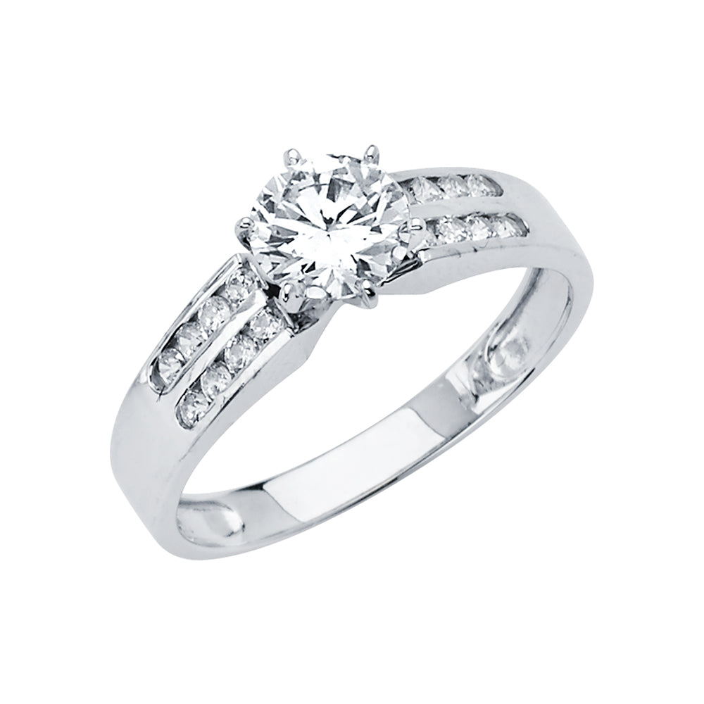 CZ Engagement Rings - 14K Gold - RG2888