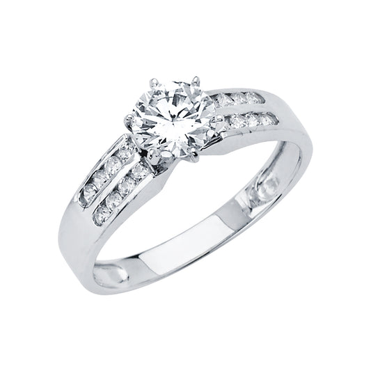 CZ Engagement Rings - 14K Gold - RG2888