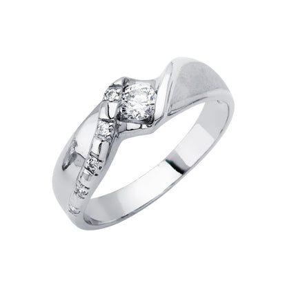 CZ Wedding Trio Sets - 14K - RG2940