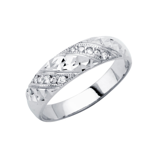 CZ Wedding Trio Sets - 14K - RG2946