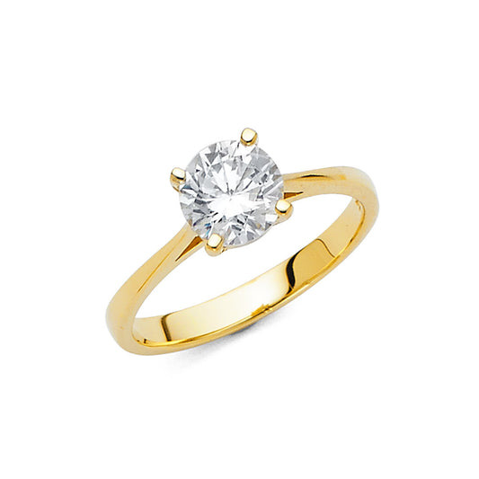 CZ Engagement Rings - 14K Gold - RG3