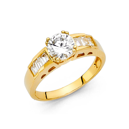 CZ Engagement Rings - 14K Gold - RG30