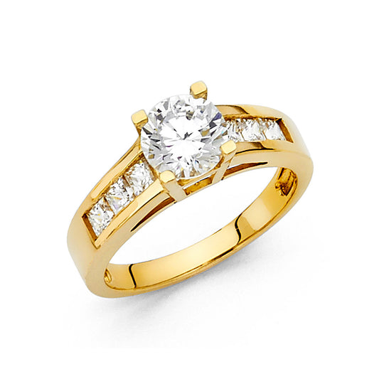 CZ Engagement Rings - 14K Gold - RG31