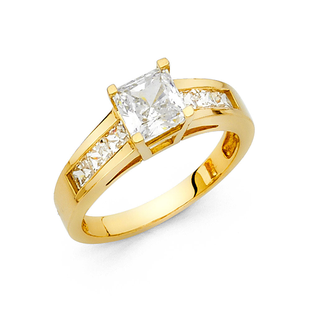 CZ Engagement Rings - 14K Gold - RG32