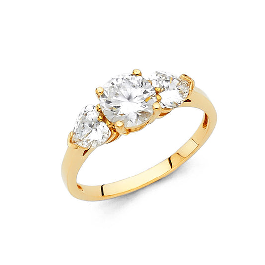 CZ Engagement Rings - 14K Gold - RG35