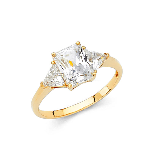 CZ Engagement Rings - 14K Gold - RG36