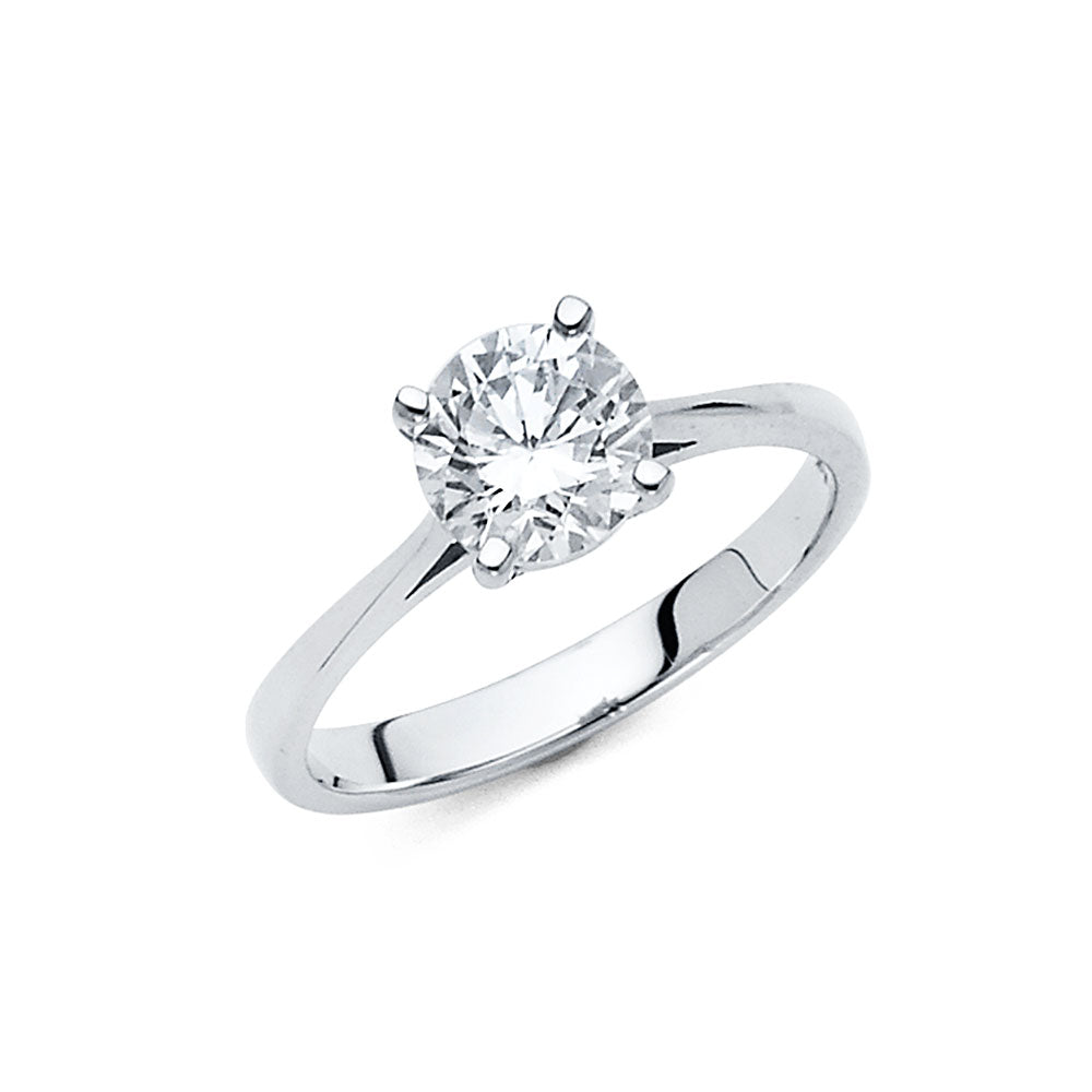 CZ Engagement Rings - 14K Gold - RG3W