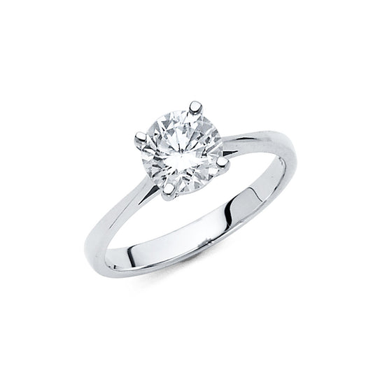 CZ Engagement Rings - 14K Gold - RG3W