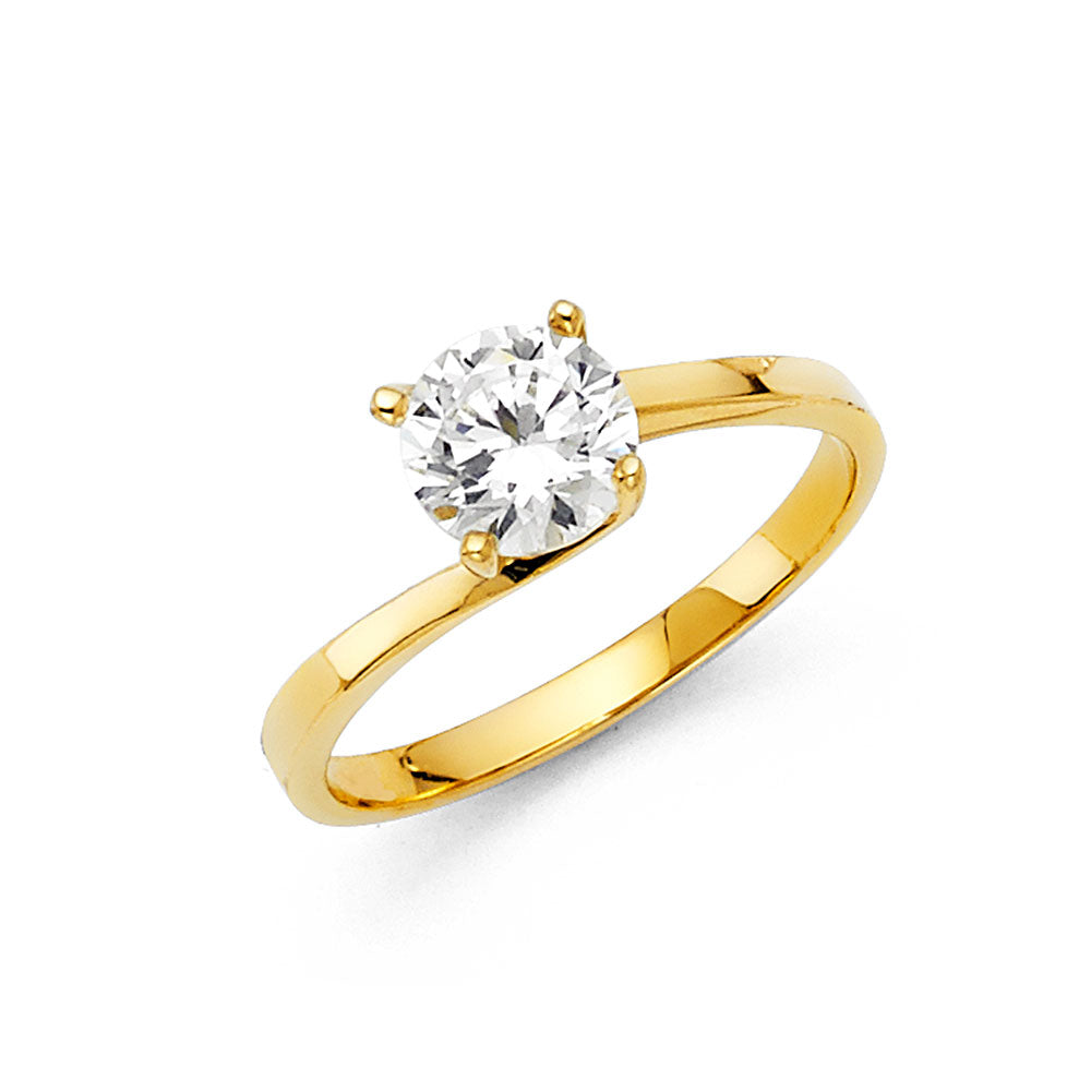 CZ Engagement Rings - 14K Gold - RG4