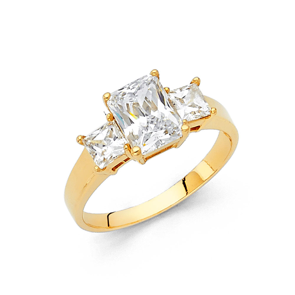 CZ Engagement Rings - 14K Gold - RG40